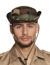 Chapeau camouflage militaire adulte accessoire