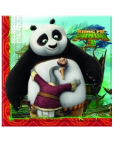 Deguisement 20 Serviettes en papier Kung Fu Panda 3 33 x 33 cm 