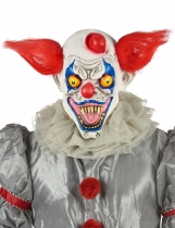 Deguisement Masque latex clown rouge blanc et bleu adulte 