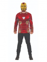 Deguisement T-shirt et masque Iron man Infinity War adulte 
