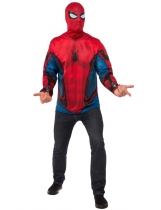 Deguisement T-shirt et masque Spiderman Homecoming adulte 