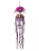 Suspension squelette clown 40 cm accessoire