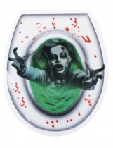 Sticker pour WC fantôme femme 28 x 32 cm accessoire