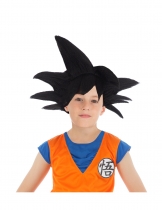 Deguisement Perruque noire Goku Saiyan Dragon ball Z enfant 