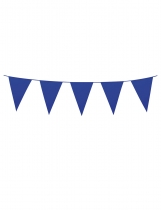 Deguisement Guirlande à mini fanions bleu foncé 3 m Guirlandes et Bannières