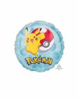 Deguisement Petit ballon aluminium rond Pokémon 23 cm 