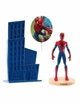 Deguisement Kit cake toppers en plastique Spiderman 8,5 cm 