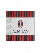Deguisement 20 Serviettes en papier AC Milan 33 x 33 cm 