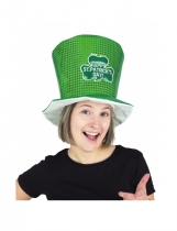 Deguisement Haut de forme happy St Patrick's day vert adulte 