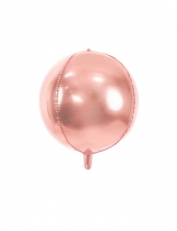 Deguisement Ballon aluminium rond rose gold métallisé 40 cm Ballons