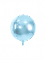 Ballon aluminium rond bleu ciel métallisé 40 cm accessoire