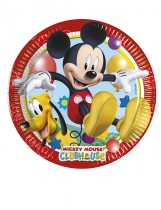 Deguisement 8 Petites Assiettes En Carton Mickey Mouse 20 Cm 