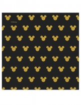 20 Serviettes en papier Mickey Gold 33 x 33 cm accessoire