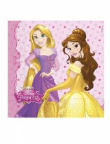 Deguisement 20 Serviettes en papier Princesses Disney c?urs 33 x 33 cm Vaisselles Jetables