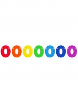 Deguisement Guirlande fanions chiffres multicolores 6 m Guirlandes et Bannières