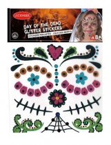 Stickers pailletés Dia de los Muertos accessoire