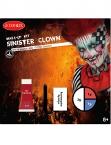 Kit maquillage clown sinistre adulte accessoire