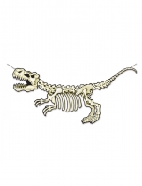 Deguisement Bannière en carton squelette dinosaure 71 x 152 cm 