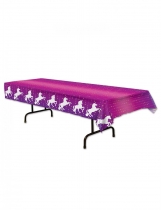Deguisement Nappe en plastique licorne violette 137 x 274 cm Vaisselles Jetables
