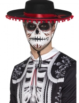 Sombrero Dia de los Muertos adulte accessoire