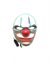 Masque luxe LED clown adulte accessoire