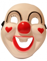 Masque luxe LED clown rigolo adulte accessoire