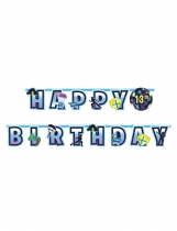 Deguisement Guirlande personnalisable Happy Birthday battle royale 320 x 26 cm 