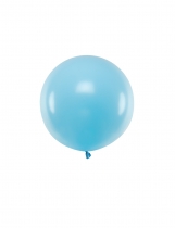 Ballon en latex géant bleu 60 cm accessoire