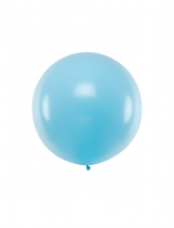 Ballon en latex géant bleu 1 m accessoire
