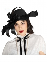Deguisement Chapeau noir avec plumes femme Chapeaux Variés