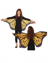 Ailes de papillon orange 110 x 50 cm enfant accessoire