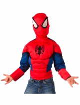 Deguisement Top et cagoule luxe Spiderman enfant 