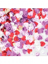 Deguisement Confettis de table c?urs multicolores 14 g 