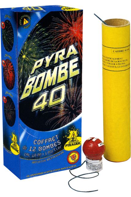 B.12 blisters de 12 fusées sifflantes - Feux d'Artifice