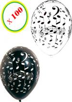 100 Ballons Notes Musique accessoire