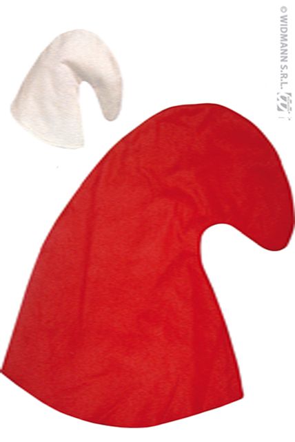 Coloris au choix Schtroumpf Nain Bonnet pour costume de carnaval rouge ou blanc