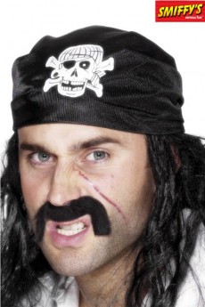 Bandana Pirate Noir accessoire