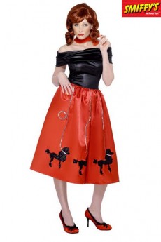Robe Rouge Grease Caniche accessoire