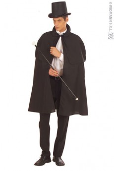 Manteau Noir Et Capeline costume