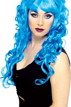 Perruque Sirène Fée Bleue accessoire
