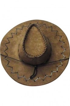 Cowboy Adulte Texas Coutures Marron accessoire
