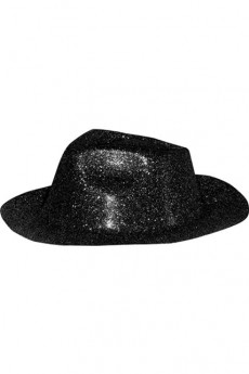 Chapeau Capone Paillette Noir accessoire