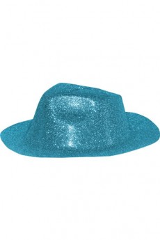 Chapeau Capone Paillette Turquoise accessoire