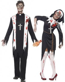 Couple Zombie Religion costume