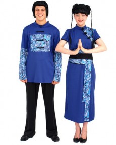 Couple Lotus Bleu costume