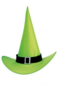 Chapeau Sorcière Vert Fluo accessoire
