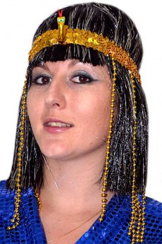 Bandeau Égyptien Avec Serpent Et Perles accessoire
