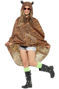 Poncho Party Tigre Imperméable costume