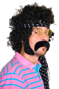 Set Moustache Avec Favoris Hippie accessoire