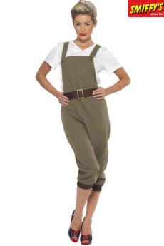 Jeune Fille Travaillant La Terre 2nd Guerre Mondiale costume